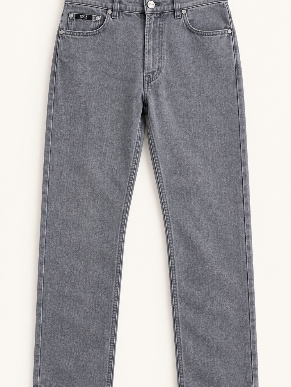 Boss Hugo Boss Alabama Gray Linen Cotton Jeans Pants Men’s W34 L32 View 2